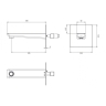 bath spout Omnires Parma graphite (WDPARMAGR)