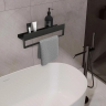 Rea shelf 45 cm black matt (REA-06000)