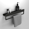 Rea shelf 45 cm black matt (REA-06000)