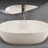 Lavabo Rea Lisa 49x35 crudo brillante (REA-U4591)