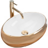 Lavabo Rea Linda 33x48 dorado/blanco (REA-U1021)