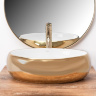 Lavabo Rea Linda 33x48 dorado/blanco (REA-U1021)