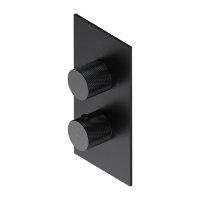 Mezclador de ducha empotrado Omnires Contour con termostato, antracita (CT8036AT)
