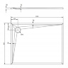 Omnires Stone 80x120 (STONE80/120BM) tray