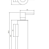 Dispensador de jabón líquido Omnires Modern Project dorado (MP60721GL)