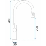 kitchen faucet Rea Nest gold (REA-B6600)