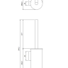 Escobilla de baño Omnires Modern Project cromada (MP60621CR)