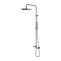 shower system with thermostat Omnires Y nickel (Y1244SUNI)