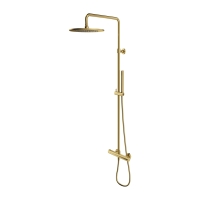shower system with thermostat Omnires Y brushed brass (Y1244SUBSB)