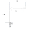 kitchen faucet Rea Cole nickel brush (REA-B0859)