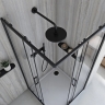 душевая кабина Rea City 80x80 black, стекло прозрачное (REA-K6448)