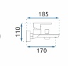 Mezclador de baño Rea Flip cromado (REA-B2002)