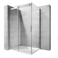 Cabina de ducha Rea Marten 80x100 cristal de seguridad, transparente (REA-K4000)