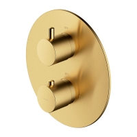 concealed bath and shower mixer with thermostat Omnires Y brushed brass (Y1236ROBSB)