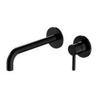 Mezclador de lavabo empotrado Omnires Y negro (Y1215HLBL)