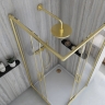 душевая кабина Rea City 90x90 brushed gold, стекло прозрачное (REA-K6443)