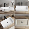 Lavabo Rea Denis 35x61,5 blanco (REA-U4800)