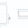 Lavabo Rea Denis 35x61,5 blanco (REA-U4800)