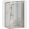 Cabina de ducha Rea Solar 90x120 vidrio de seguridad dorado transparente (REA-K4902)