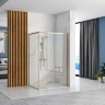 Cabina de ducha Rea Solar 90x120 vidrio de seguridad dorado transparente (REA-K4902)