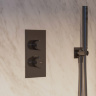concealed shower system with thermostat Omnires Contour antracite (SYSCT11AT)
