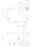 Mezclador de lavabo empotrado Omnires Y grafito (Y1215HGR)