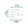Mezclador de baño Rea Rusel dorado (REA-B2034)