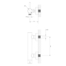 Omnires Y brushed brass bath and shower mixer (Y1240BSB)