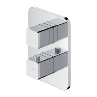 Mezclador de baño y ducha con termostato Omnires Parma cromado (PM7436CR)