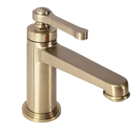 Mezclador de lavabo Rea Monaco bajo, cepillado dorado (REA-B4211)