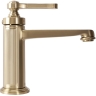 Mezclador de lavabo Rea Monaco bajo, cepillado dorado (REA-B4211)