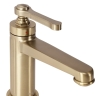 Mezclador de lavabo Rea Monaco bajo, cepillado dorado (REA-B4211)