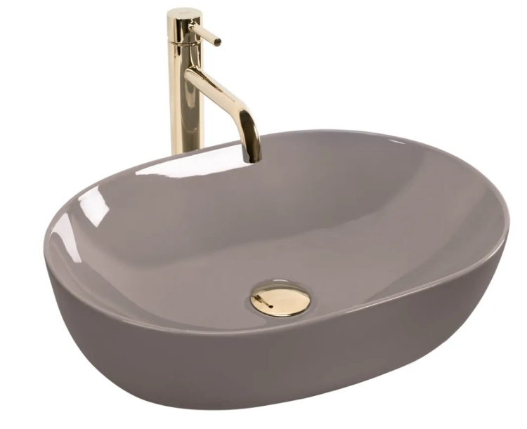 Lavabo Rea Lisa 49x35 beige brillante (REA-U6380)