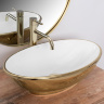 Lavabo Rea Pamela 33x53 dorado/blanco (REA-U6345)