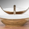 Lavabo Rea Pamela 33x53 dorado/blanco (REA-U6345)