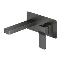 Mezclador de lavabo empotrado Omnires Slide, color grafito (SL7715GR)
