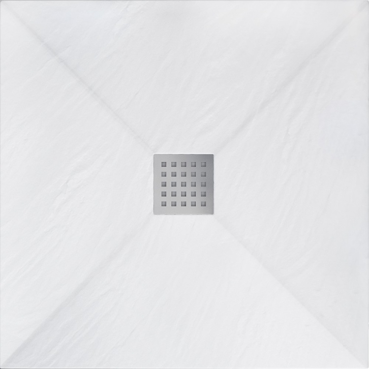 Bandeja Rea Rock 90x90 cuadrada blanca (REA-K5580)
