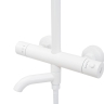 Conjunto de ducha Rea Lungo blanco, con termostato (REA-P6608)