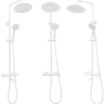 Conjunto de ducha Rea Lungo blanco, con termostato (REA-P6608)