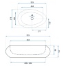 Lavabo Rea Amanda 37,8x55,3 blanco (REA-U0493)