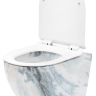 toilet Rea Carlos 49.5x37 granit shiny + seat slim duroplast (REA-C8002)