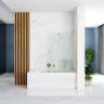 shower curtain Rea Fabian 100x140 gold transparent glass (REA-K6526)