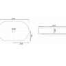Lavabo Rea Nadia 61x38,5 marrón (REA-U9239)