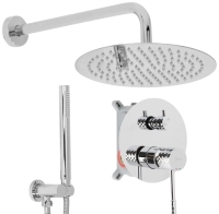 душевая система Rea Lungo Diamond + box скрытого монтажа, без излива, chrome (REA-P6963)