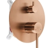 душевая система Rea Foss Clif скрытого монтажа, brushed copper + box (REA-P5649)