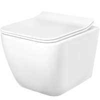 toilet Rea Martin rimless suspended, seat duroplast soft-close (REA-C8006)