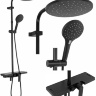 Sistema de ducha Rea Santos negro (REA-P8803)