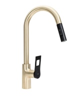 Grifo monomando de cocina Rea Soul dorado/negro (REA-B6205)