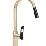Grifo monomando de cocina Rea Soul dorado/negro (REA-B6205)