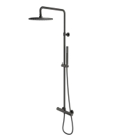 shower system with thermostat Omnires Y graphite (Y1244SUGR)